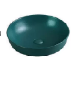 Chậu Rửa Lavabo BELLO BB – 400218 Đặt Bàn Tròn Màu Xanh