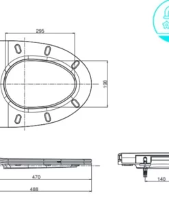 Nắp Bồn Cầu TOTO TC600VS#W (T8) - 10 Nắp Bồn Cầu TOTO TC600VS#W (T8) - 9