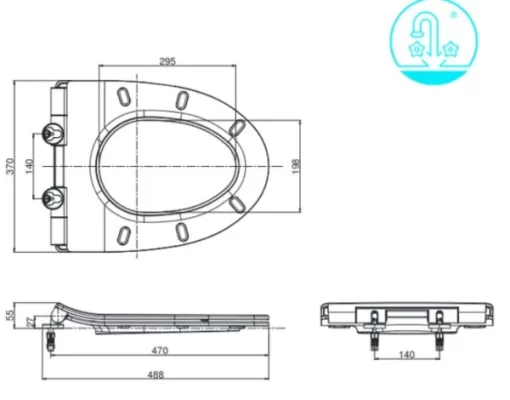 Nắp Bồn Cầu TOTO TC600VS#W (T8) - 5