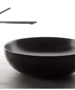 Chậu Rửa Lavabo BELLO BB – 400217 Đặt Bàn Tròn Màu Đen