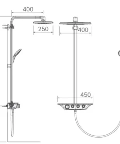 Vòi Sen Cây INAX BFV-655T Nhiệt Độ - 10 Vòi Sen Cây INAX BFV-655T Nhiệt Độ - 9