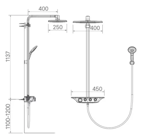 Vòi Sen Cây INAX BFV-655T Nhiệt Độ - 5