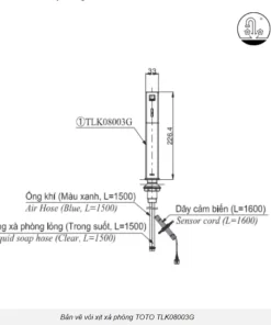 Vòi Xịt Xà Phòng TOTO TLK08002G Tự Động Cổ Cao - 14 Vòi Xịt Xà Phòng TOTO TLK08002G Tự Động Cổ Cao - 13
