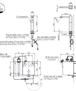 Vòi Xịt Xà Phòng TOTO TLK08002G Tự Động - 14 Vòi Xịt Xà Phòng TOTO TLK08002G Tự Động - 13