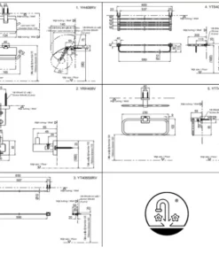 Bộ Phụ Kiện TOTO YS408N5V 5 Món - 13