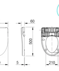 Nắp Bồn Cầu Rửa Cơ INAX CW-S15VN - 9