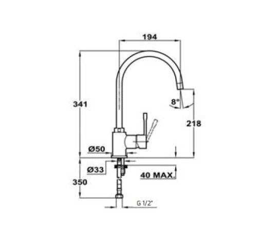 Vòi Rửa Teka ARES 239150210 - 3