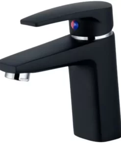 Vòi Lavabo CAESAR B382CU Nóng Lạnh Xả Nhấn Màu Đen - 5