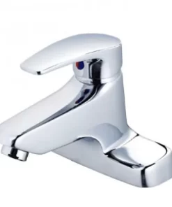 Vòi Lavabo CAESAR B402CU Nóng Lạnh Xả Nhấn - 5