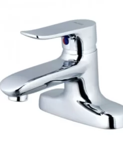 Vòi Lavabo CAESAR B492CU Nóng Lạnh Xả Nhấn - 5