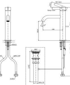 Vòi Lavabo TOTO TLG11303V Gật Gù Nóng Lạnh GF - 10 Vòi Lavabo TOTO TLG11303V Gật Gù Nóng Lạnh GF - 9