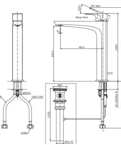 Vòi Lavabo TOTO TLG07305V Gật Gù Nóng Lạnh GE - 10 Vòi Lavabo TOTO TLG07305V Gật Gù Nóng Lạnh GE - 9