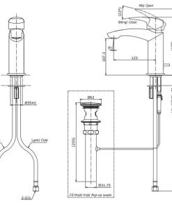 Vòi Lavabo TOTO TLG09301V Gật Gù Nóng Lạnh GM - 10 Vòi Lavabo TOTO TLG09301V Gật Gù Nóng Lạnh GM - 9