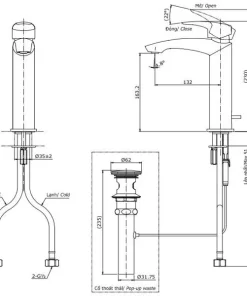 Vòi Lavabo TOTO TLG09303V Gật Gù Nóng Lạnh GM - 9