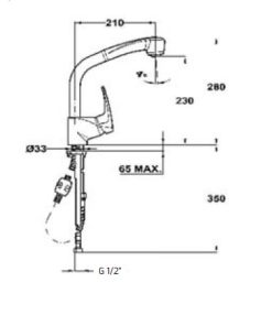 Vòi Rửa Teka MB2 PULL OUT 40971802 - 6 Vòi Rửa Teka MB2 PULL OUT 40971802 - 5