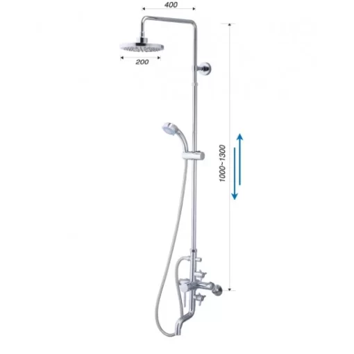 Vòi Sen Cây CAESAR S488C Nóng Lạnh - 1