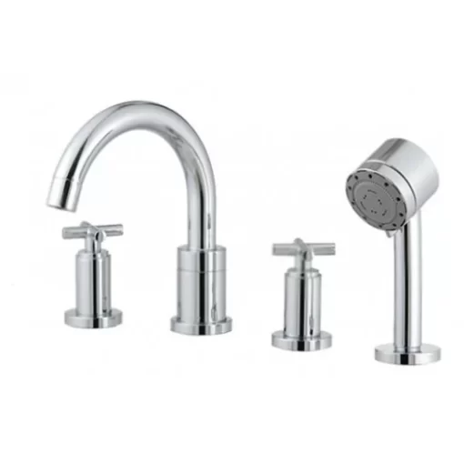 Vòi Sen Xả Bồn Tắm COTTO CT255C16S41 Nóng Lạnh 4 Lỗ - 1