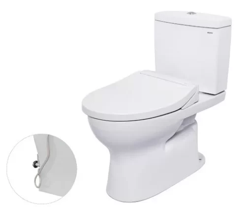 Bồn Cầu TOTO CS320DRE2#W 2 Khối Nắp Rửa Cơ TCW07S - 3