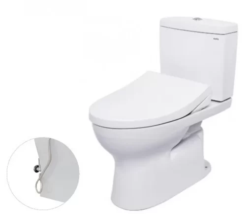 Bồn Cầu TOTO CS320DRE4#W 2 Khối Nắp Rửa Cơ TCW1211A - 3