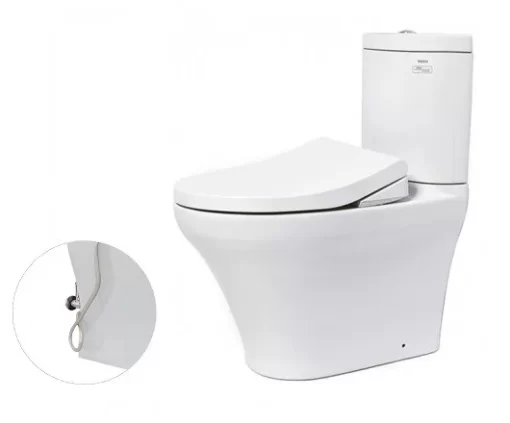 Bồn Cầu TOTO CS818DE4#XW 2 Khối Nắp Rửa Cơ TCW1211A - 3