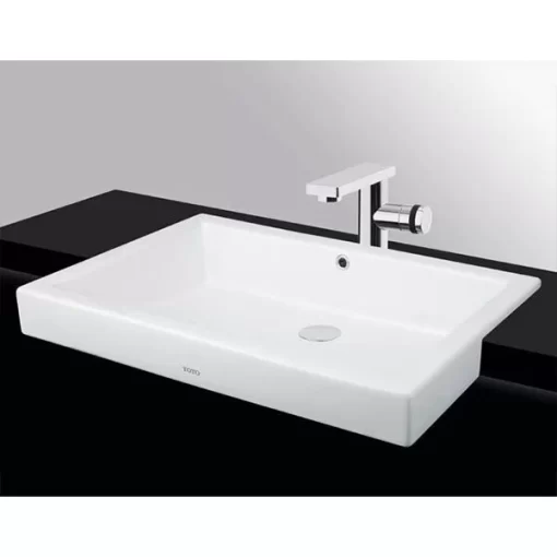Chậu Rửa Mặt Lavabo TOTO LW646JW/F#W Bán Âm Bàn - 1