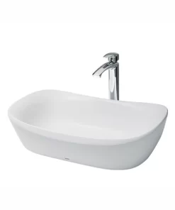 Chậu Rửa Mặt TOTO PJS07WE#GW Đặt Bàn Đá Cẩm Thạch - 5