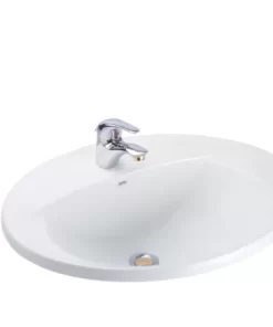Chậu Rửa Lavabo COTTO C02607 Serena Dương Vành Kháng Khuẩn - 6 Chậu Rửa Lavabo COTTO C02607 Serena Dương Vành Kháng Khuẩn - 5