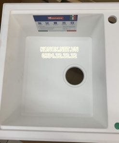 Granite sink Phoenix 860 BlackSiphon, giá úp bát inox KONOX - 109