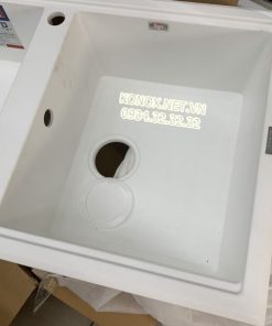 Granite sink Phoenix 860 BlackSiphon, giá úp bát inox KONOX - 107