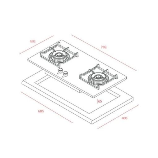 Bếp Gas Teka GVI 75 2G AI AL 2TR - 11