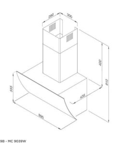 Máy hút mùi áp tường Malloca MC 9039W - 30 Máy hút mùi áp tường Malloca MC 9039W - 29