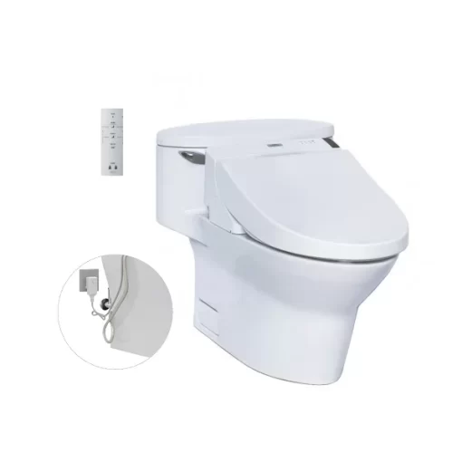 Bồn Cầu Điện Tử TOTO MS904W6#XW Kèm Nắp Rửa Điện Tử WASHLET Dòng C5 – TCF6531Z (220V) - 1