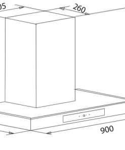 Máy hút mùi Chefs EH-R107E9D - 5 CHEFS EH-R107E9D