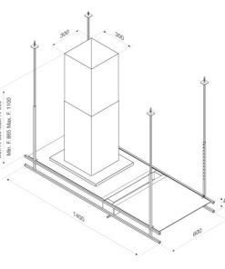 MÁY HÚT KHÓI KHỬ MÙI - TREO ĐỘC LẬP INDUST K140B