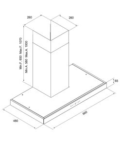 MÁY HÚT MÙI ÁP TƯỜNG MALLOCA SKYLIGHT K213