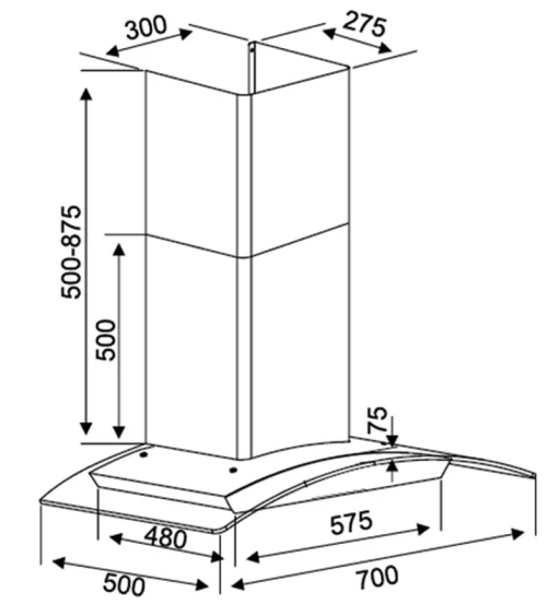 MÁY HÚT MÙI KOCHER K-228S1-70