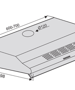 MÁY HÚT MÙI LORCA TA-3007A 60CM - 6 MÁY HÚT MÙI LORCA TA-3007A