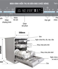 MÁY RỬA BÁT KOCHER KDEU-8835SM SERIE 6 - 5 MÁY RỬA BÁT KOCHER KDEU-8835SM SERIE 6