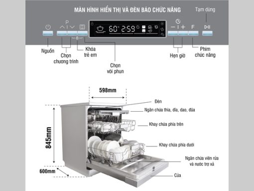 MÁY RỬA BÁT KOCHER KDEU-8835SM SERIE 6