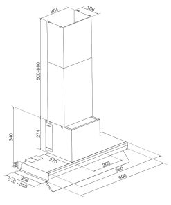 Máy hút khói khử mùi âm tủ Malloca Space MH 900SP - 5 Máy hút khói khử mùi âm tủ Malloca Space MH 900SP