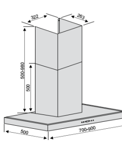 MÁY HÚT MÙI LORCA TA-6007P 90cm - 6 MÁY HÚT MÙI LORCA TA-6007P