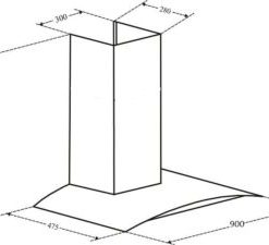 MÁY HÚT MÙI KAFF KF-GB209TB - 8 MÁY HÚT MÙI KAFF KF-GB209TB
