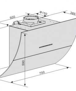 MÁY HÚT MÙI LORCA TA-6008E 70cm