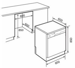 MÁY RỬA BÁT LORCA LF 3E7DWS-05 - 8 MÁY RỬA BÁT LORCA LF 3E7DWS-05