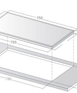Bếp từ ba vùng nấu Lorca LCI-309