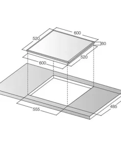 Bếp từ ba vùng nấu Lorca LCI-360
