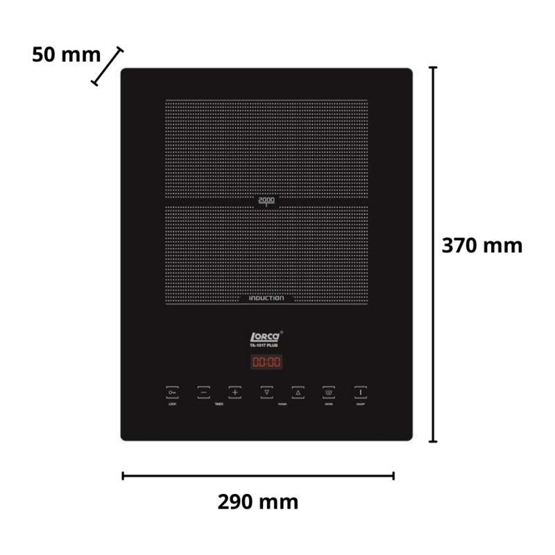 BẾP TỪ ĐƠN LORCA TA-1017 PLUS - 13 BẾP TỪ ĐƠN LORCA TA-1017 PLUS