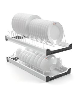 RỔ BÁT ĐĨA PRESTO INOX 304 HAFELE CÓ KHUNG 800MM 544.40.013