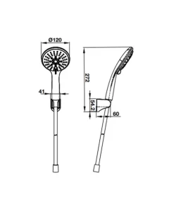 BỘ SEN TAY AIRSENSE 5 CHỨC NĂNG HAFELE 485.60.626 - 6 BỘ SEN TAY AIRSENSE 5 CHỨC NĂNG HAFELE 485.60.626 - 5