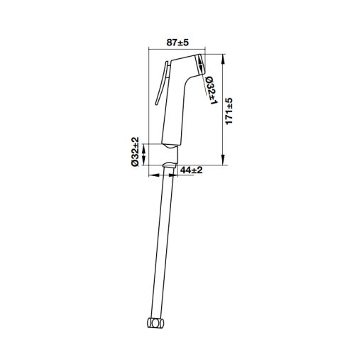 VÒI XỊT VỆ SINH AIRSENSE ĐEN HAFELE 485.95.078 - 3